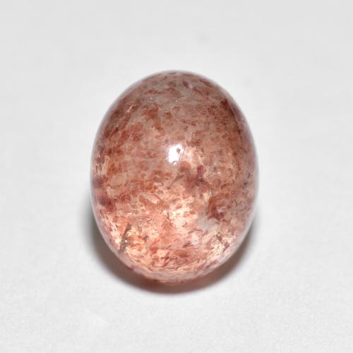 Quartzo Morango joaninha vermelha Natural 2.80ct, Corte Oval, Transparente