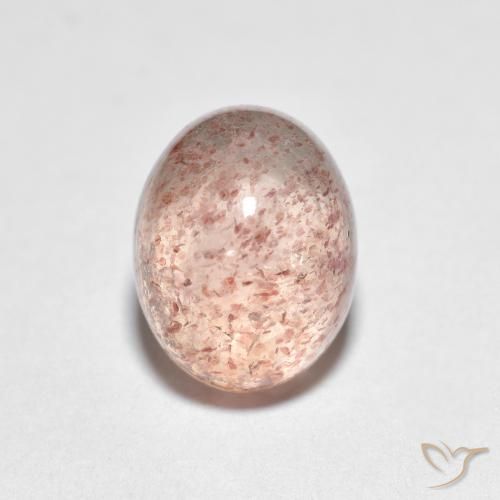 2.66ct Natural Luz rosa Quartzo Morango, oval, Transparente
