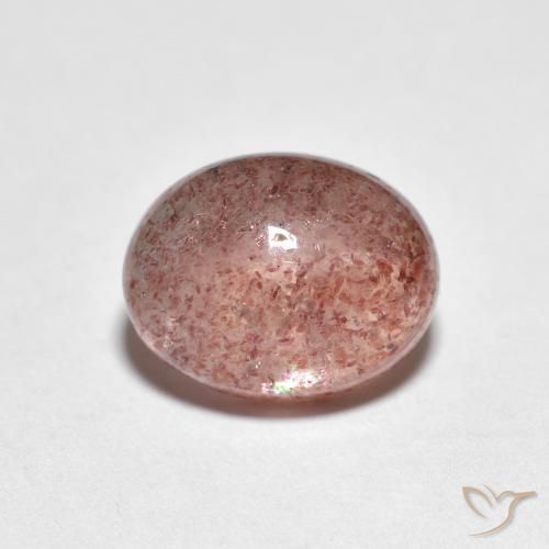 2.47ct Natural Luz rosa Quartzo Morango, oval, Transparente
