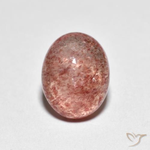 2.23ct Natural rosa avermelhado Quartzo Morango, oval, Transparente