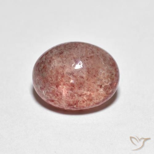 Quartzo Morango rosa avermelhado Natural 2.23ct, oval, Transparente