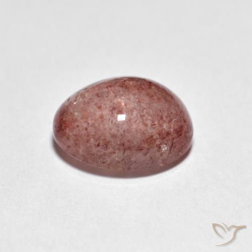 Quartzo Morango rosa avermelhado Natural 2.23ct, oval, Transparente