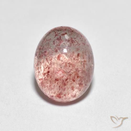 2.38ct Natural Luz rosa Quartzo Morango, oval, Transparente