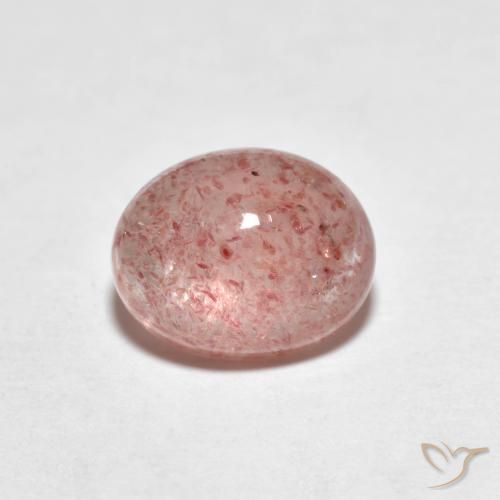 Quartzo Morango rosa médio Natural 2.43ct, oval, Transparente