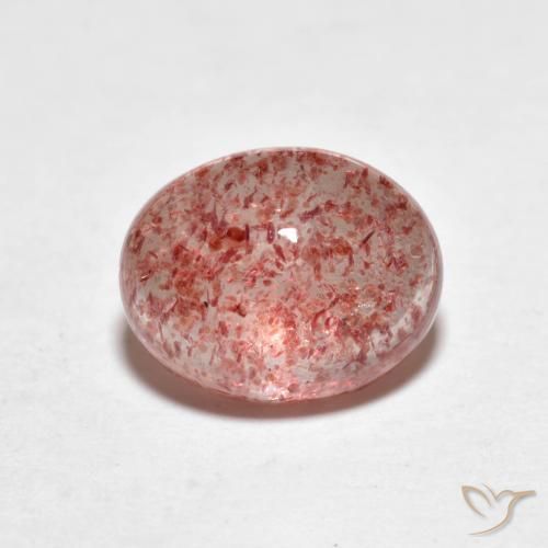Quartzo Morango Framboesa Rosa Natural 2.39ct, oval, Transparente