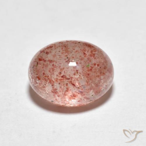 2.70ct Natural Laranja Rosa Quartzo Morango, oval, Transparente