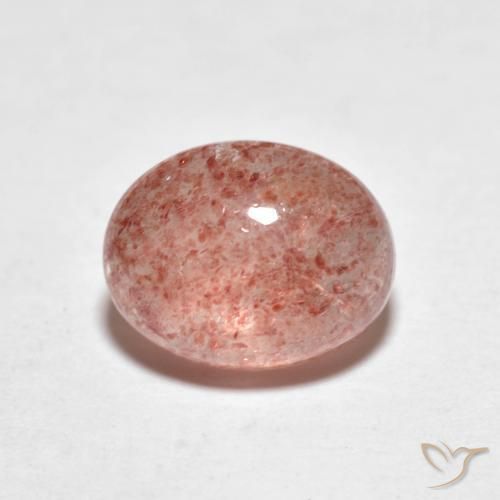 2.49ct Natural vermelho indiano Quartzo Morango, oval, Transparente