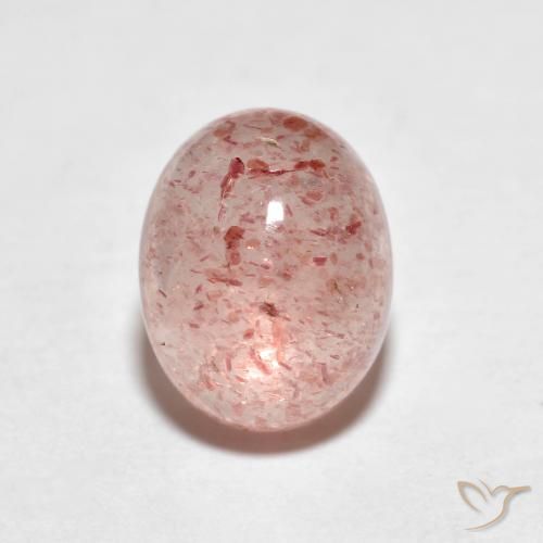2.81ct Natural Rosa Terroso Quartzo Morango, oval, Transparente