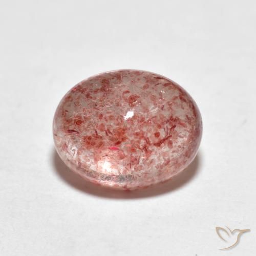 Quartzo Morango rosa médio Natural 2.56ct, oval, Transparente