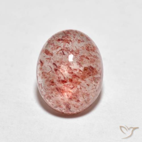 2.21ct Natural rosa médio Quartzo Morango, oval, Transparente