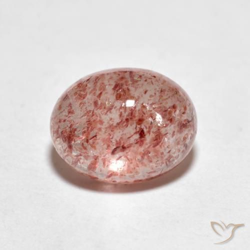 Quartzo Morango rosa médio Natural 2.21ct, oval, Transparente