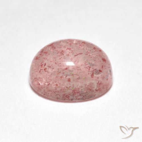 Quartzo Morango Luz rosa Natural 2.60ct, oval, Transparente