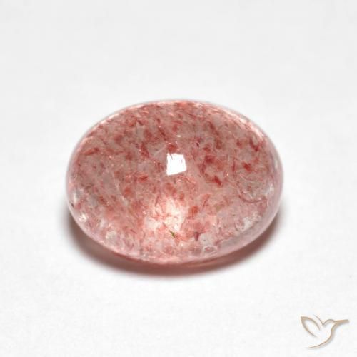 2.66ct Natural rosa médio Quartzo Morango, oval, Transparente
