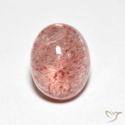 Quartzo Morango rosa médio Natural 2.66ct, oval, Transparente