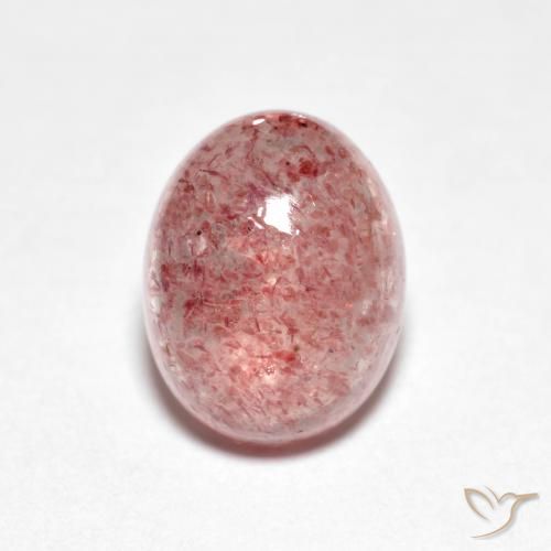 2.39ct Natural Rosa Médio Claro Quartzo Morango, oval, Transparente