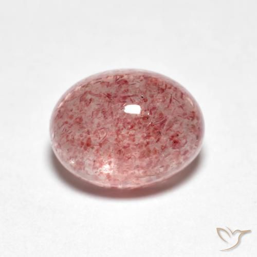 Quartzo Morango Rosa Médio Claro Natural 2.39ct, oval, Transparente
