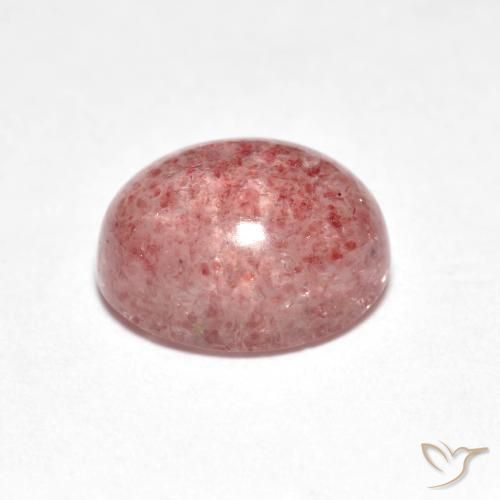 Quartzo Morango Rosa Médio Claro Natural 2.39ct, oval, Transparente