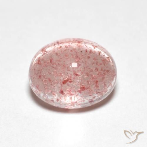 2.36ct Natural Rosa Chiclete Claro Quartzo Morango, oval, Transparente