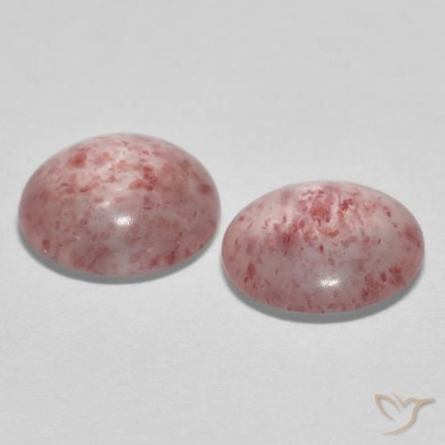 Pedras preciosas de Quartzo Morango Rosa choque claro natural de 1.48 ct, Redondo, Transparente
