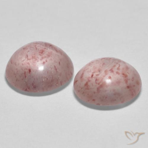 Pedras preciosas de Quartzo Morango Rosa Chiclete Claro natural de 2.10 ct, Redondo, Transparente