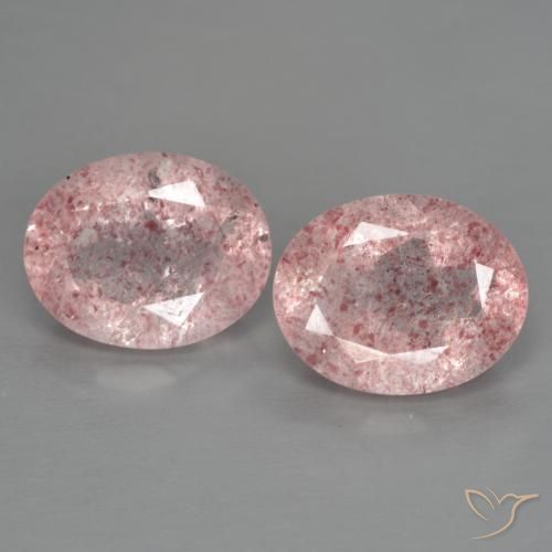 4.80ctw Natural rosa rosa Quartzo Morango, oval, Transparente, Photo A