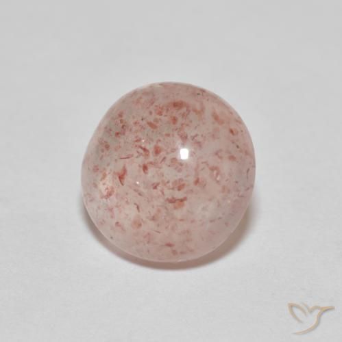 Quartzo Morango vermelho médio Natural 2.49ct, Redondo, Transparente