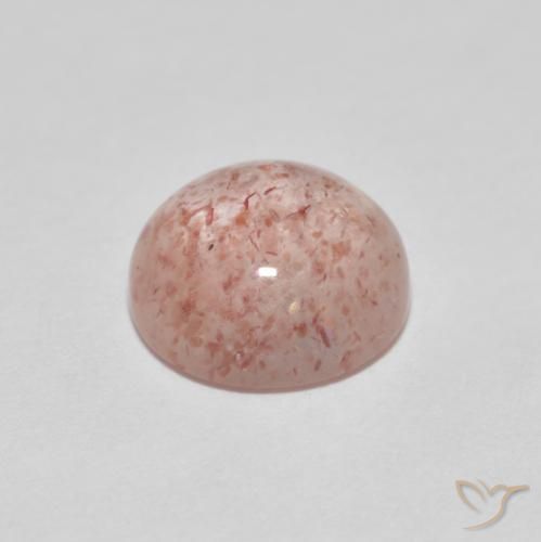 Quartzo Morango vermelho médio Natural 2.49ct, Redondo, Transparente