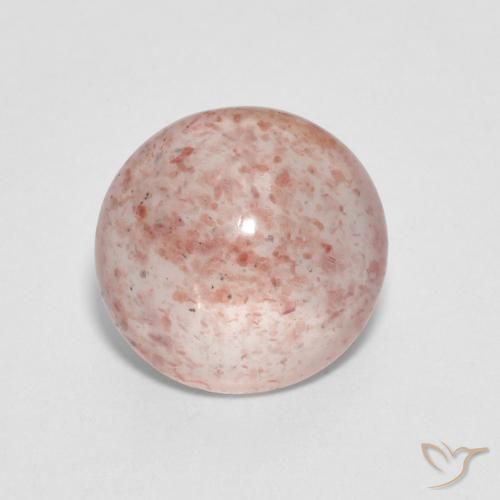 2.20ct Natural pêssego laranja Quartzo Morango, Redondo, Transparente