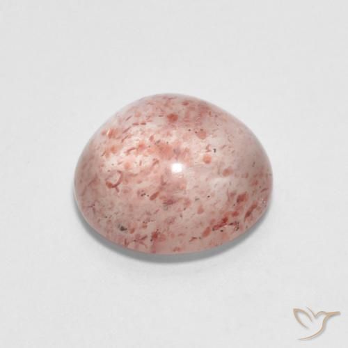 Quartzo Morango pêssego laranja Natural 2.20ct, Redondo, Transparente