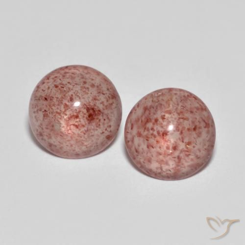 4.20ctw Natural rosa médio Quartzo Morango, Redondo, Transparente