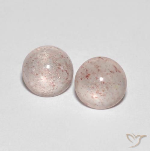 2.04ctw Natural Rosa Flamingo Quartzo Morango, Redondo, Transparente