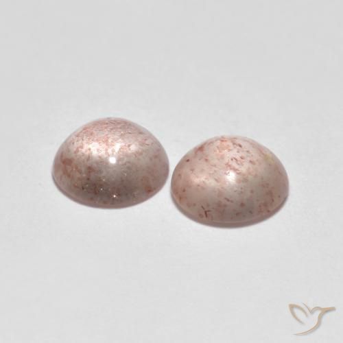 Pedras preciosas de Quartzo Morango Rosa Flamingo natural de 2.04 ct, Redondo, Transparente