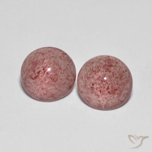 4.20ctw Natural rosa médio Quartzo Morango, Redondo, Transparente