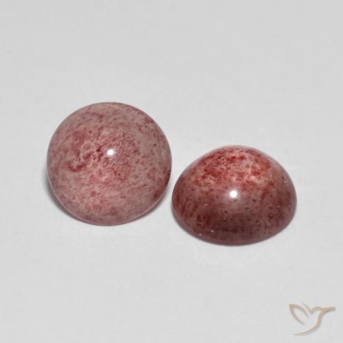 Pedras preciosas de Quartzo Morango rosa médio natural de 4.20 ct, Redondo, Transparente