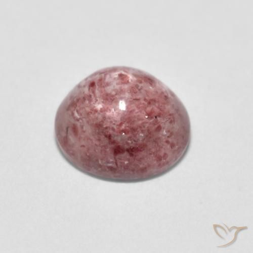 Quartzo Morango Tom Rosa Natural 1.17ct, Redondo, Transparente