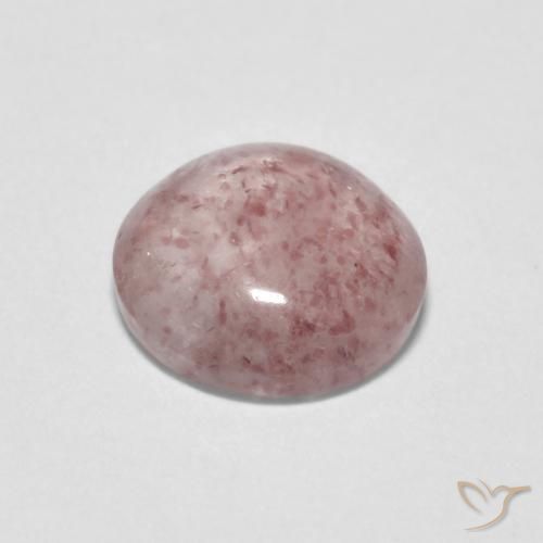 Quartzo Morango Luz rosa Natural 1.28ct, Redondo, Transparente