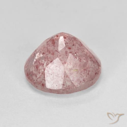 Quartzo Morango Luz rosa Natural 2.72ct, Redondo, Transparente