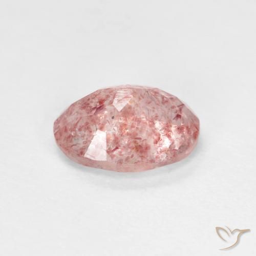Quartzo Morango Luz rosa Natural 1.16ct, oval, Transparente