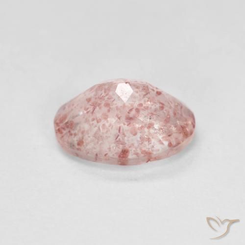 Quartzo Morango Luz rosa Natural 1.21ct, oval, Transparente