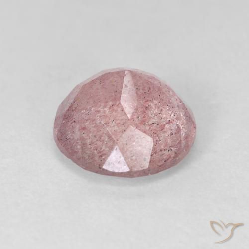 Quartzo Morango Rosa Claro Rosa Natural 2.63ct, Redondo, Transparente