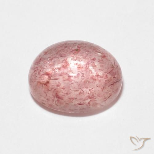 Quartzo Morango Rosa Terroso Natural 2.60ct, oval, Transparente