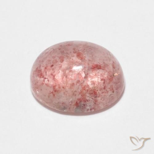 Quartzo Morango Rosa Terroso Natural 2.47ct, oval, Transparente