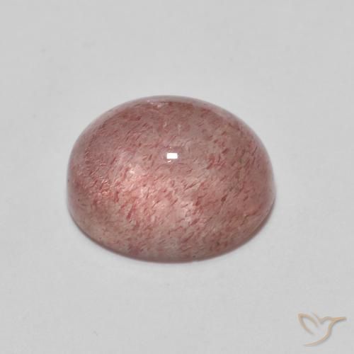 Quartzo Morango rosa avermelhado Natural 2.64ct, oval, Transparente
