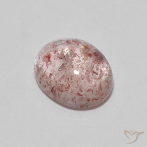 2.29ct Natural rosa rosa Quartzo Morango, oval, Transparente