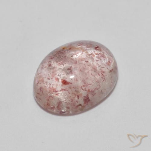 Quartzo Morango rosa rosa Natural 2.29ct, oval, Transparente