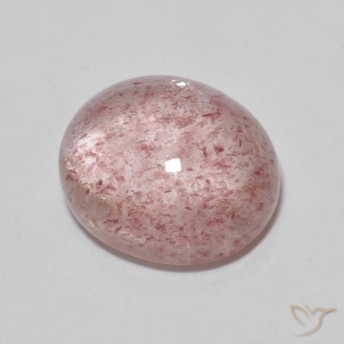 Quartzo Morango rosa médio Natural 5.89ct, oval, Transparente