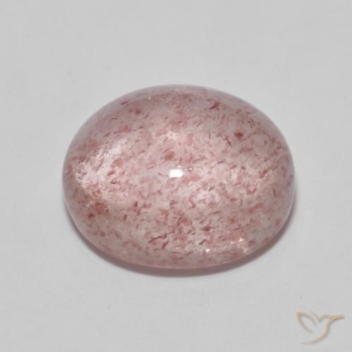 Quartzo Morango rosa médio Natural 5.89ct, oval, Transparente