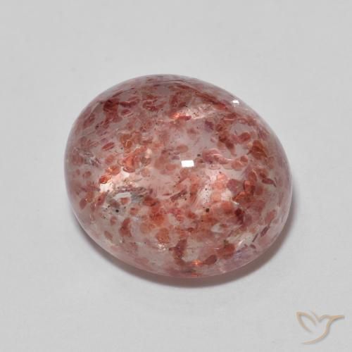 7.18ct Natural Rosa brilhante Quartzo Morango, oval, Transparente