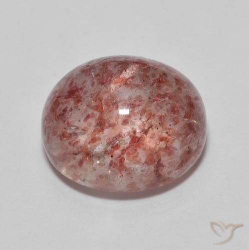 Quartzo Morango Rosa brilhante Natural 7.18ct, oval, Transparente