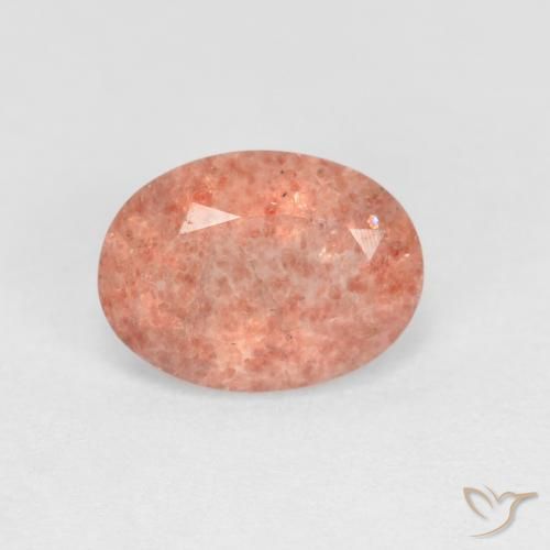 1.18ct Natural Pêssego Rosa Rosa Quartzo Morango, oval, Transparente